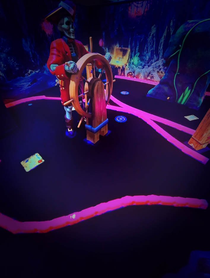 Cutthroat Cove Blacklight mini-golf in Arizona